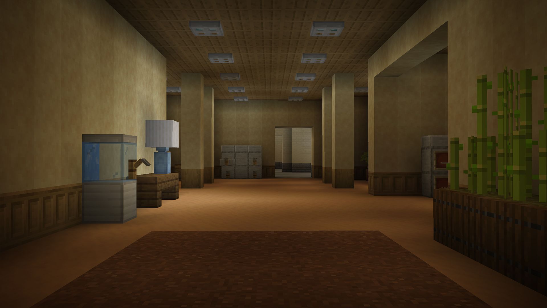 A Minecraft screenshot of a liminal space.